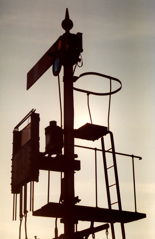Semaphore signals at Worcester Shrub Hill, view 1
